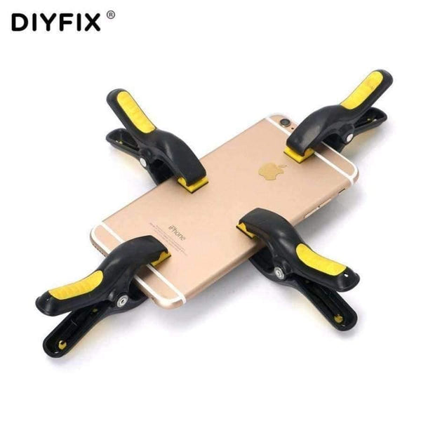 Planet Gates 6 Pcs 3.3inch Plastic Clip Fixture Fastening Clamp for Mobile Phone Tablet Glued LCD Screen Repair Tools