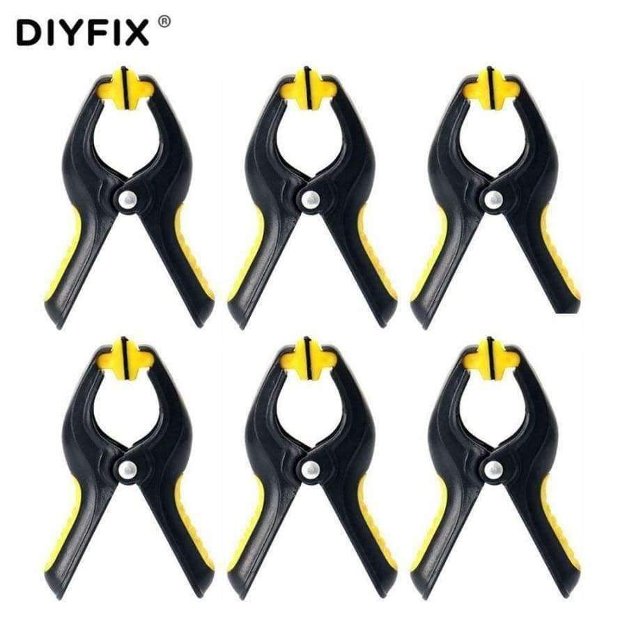 Planet Gates 6 Pcs 3.3inch Plastic Clip Fixture Fastening Clamp for Mobile Phone Tablet Glued LCD Screen Repair Tools