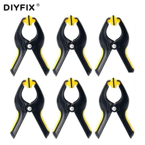Planet Gates 6 Pcs 3.3inch Plastic Clip Fixture Fastening Clamp for Mobile Phone Tablet Glued LCD Screen Repair Tools