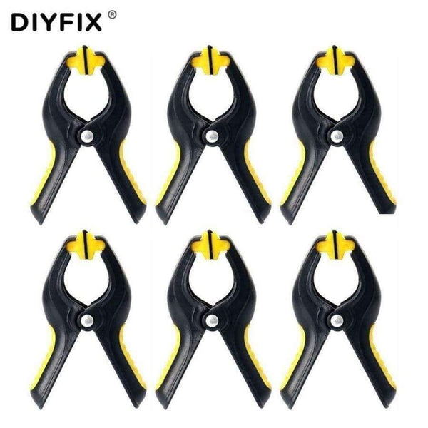 Planet Gates 6 Pcs 3.3inch Plastic Clip Fixture Fastening Clamp for Mobile Phone Tablet Glued LCD Screen Repair Tools