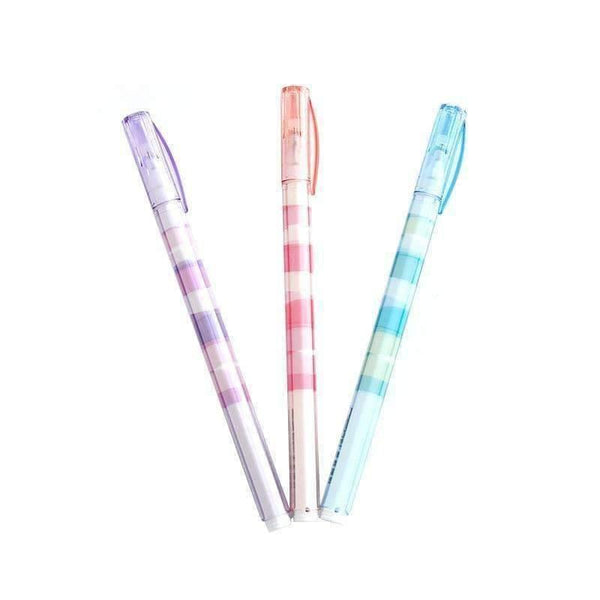 Planet Gates 6 pcs Camouflage gel pen Fresh color 0.5mm ballpoint Black ink pens for writing Stationery pencil Office school supplies A6108