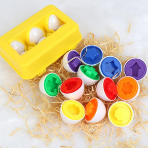 Planet Gates 6 PCS EGGS 12PCS Montessori Learning Education Math Toys Kids Match Smart Eggs Screws 3D Puzzle Game For Children Educational Toys
