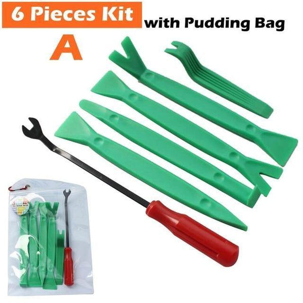 Planet Gates 6 Pcs Kit Car Repair Disassembly Tools Kit Car DVD Stereo Refit Kits Interior Plastic Trim Panel Dashboard Installation Removal Tool