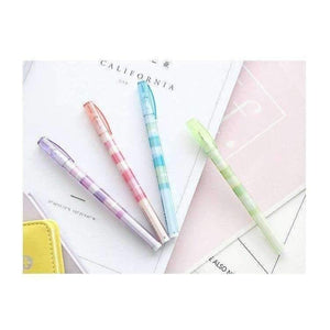 Planet Gates 6 Pcs/Lot Camouflage Gel Pen Fresh Color 0.5mm Ballpoint Black Ink Pens For Writing Stationery Pencil School Supplies