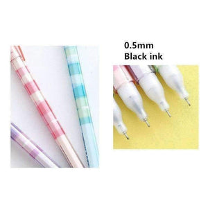 Planet Gates 6 Pcs/Lot Camouflage Gel Pen Fresh Color 0.5mm Ballpoint Black Ink Pens For Writing Stationery Pencil School Supplies