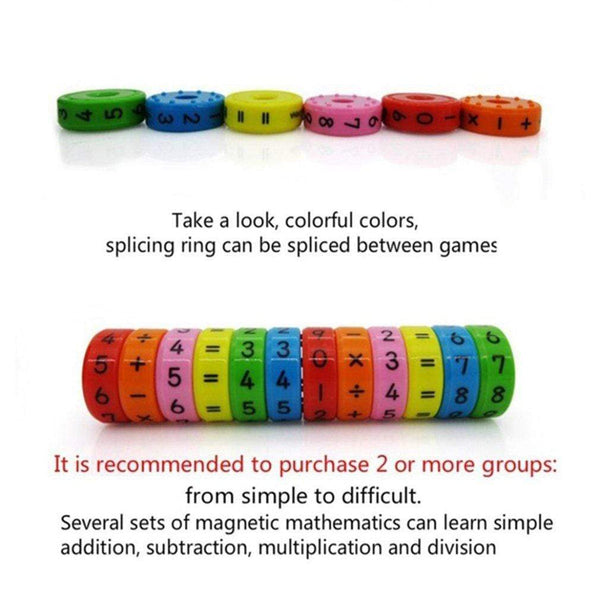 Planet Gates 6 Pcs/set Montessori Educational Toys Magnetic Baby Kids Math Mathematics Learning Puzzles Sensory Developing Toys for Children