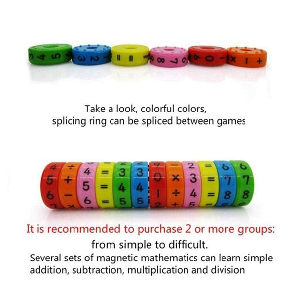 Planet Gates 6 Pcs/set Montessori Educational Toys Magnetic Baby Kids Math Mathematics Learning Puzzles Sensory Developing Toys for Children