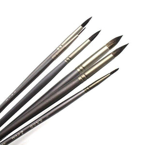 Planet Gates 6 Pcs Set Professional Squirrel Hair Round Pointed Artist Paint Brush Pen Art Supplies For Acrylic Oil Painting Art Brush