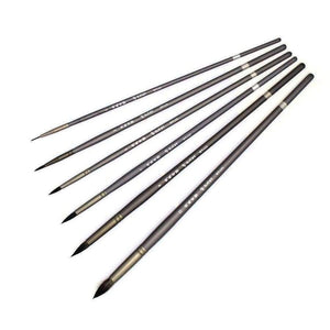 Planet Gates 6 Pcs Set Professional Squirrel Hair Round Pointed Artist Paint Brush Pen Art Supplies For Acrylic Oil Painting Art Brush