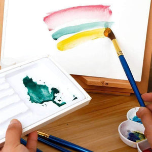 Planet Gates 6 Pcs/Set Weasel Hair Professional Watercolor Paint Brush With Box Watercolor Painting Brush Stationery Art Supplies