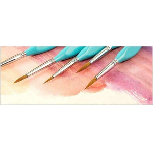 Planet Gates 6 Pcs Weasel Hook Line Pen Fine Watercolor Paint Brush For Drawing Art Gouache Oil Painting Brush Art Supplies