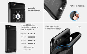 Planet Gates 6 Plus 6s Plus Black / China Baseus Battery Case For iPhone 6 Plus 6s Plus Powerbank Charger Case For iPhone 6S Plus Battery Charging Case Power Bank Case