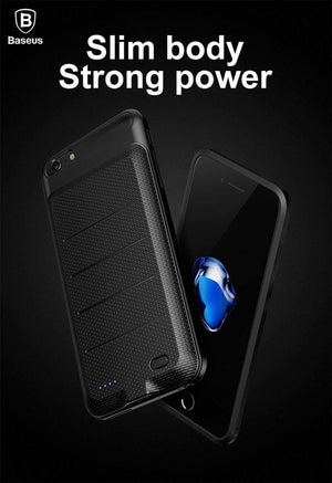 Planet Gates 6 Plus 6s Plus Black / China Baseus Battery Case For iPhone 6 Plus 6s Plus Powerbank Charger Case For iPhone 6S Plus Battery Charging Case Power Bank Case