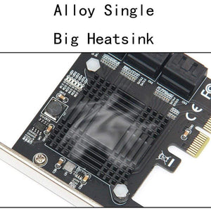 Planet Gates 6 Port SATA 3 PCI Express Expansion Card PCI-E/PCIE SATA Controller SATA Multiplier SATA3 6Gbps ASMedia ASM1166 Chip for HDD SSD