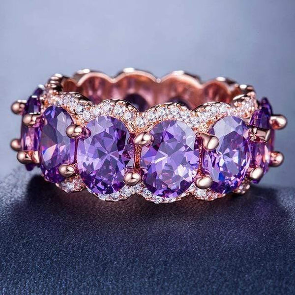 Planet Gates 6 / Purple Diamond ring Luxury jewelry Topaz crystal Emerald Moissanite Sapphire ring costume jewelry emerald ring B1092