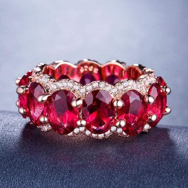 Planet Gates 6 / Red Diamond ring Luxury jewelry Topaz crystal Emerald Moissanite Sapphire ring costume jewelry emerald ring B1092