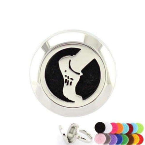 Planet Gates 6 / run 20mm Silver Flower of Life Ring Aromatherapy/Essential Oils 316L S.Steel Perfume Diffuser Locket Ring Fashion 2018 with Free Pad