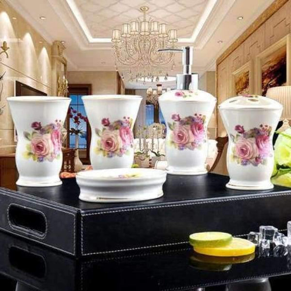 Planet Gates 6 Set ceramics Bathroom Accessories Set Soap Dispenser/Toothbrush Holder/Tumbler/Soap Dish Bathroom Products gift