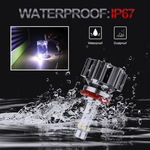 Planet Gates 6 Side Light Super Bright Fast Cooling Car Headlight Bulb 6000K H7 H11 Auto LED Light 100W 12000Lm Car Light 12V Fog Lamp