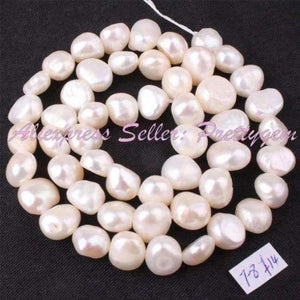 Planet Gates 6 to 8mm 3-4,5-7,6-8,8-9,9-11mm Irregular White Freshwater Pearl Natural Stone Beads For DIY Necklace Jewelry Making 14.5" Free Shipping
