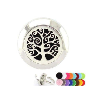 Planet Gates 6 / tree of life 20mm Silver Flower of Life Ring Aromatherapy/Essential Oils 316L S.Steel Perfume Diffuser Locket Ring Fashion 2018 with Free Pad