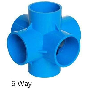 Multifunction Pvc Pipe Connector DIY Shelf Support Joint 3 4 5 6 Way Splitter 20 -50mm Tube Coupler Adapter Garden Pipe Fittings