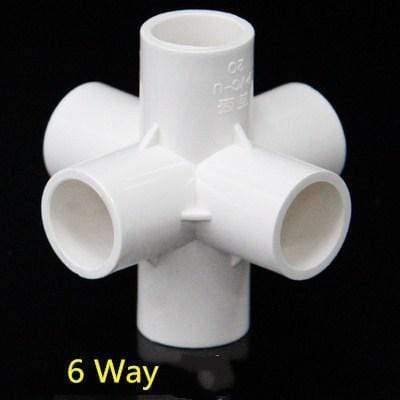 Multifunction Pvc Pipe Connector DIY Shelf Support Joint 3 4 5 6 Way Splitter 20 -50mm Tube Coupler Adapter Garden Pipe Fittings
