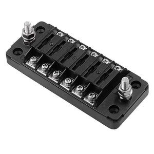 Planet Gates 6 Way Blade Fuse Holder Box Auto Block Case With Screw Nut Terminal For 12-32V Car Truck Vehicle Marine Boat Motorhome Hot Sale