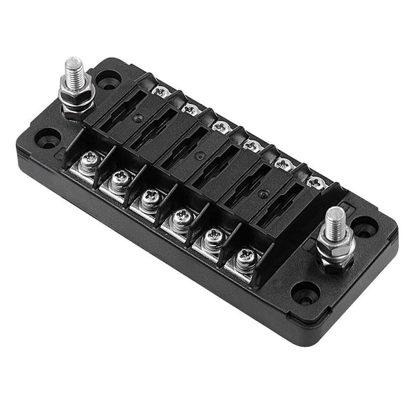 Planet Gates 6 Way Blade Fuse Holder Box Auto Block Case With Screw Nut Terminal For 12-32V Car Truck Vehicle Marine Boat Motorhome Hot Sale