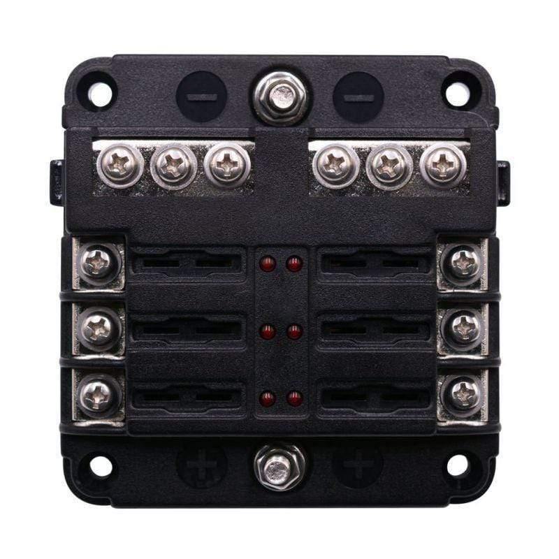 6 Way Blade Fuse Holder Box Block Case for 32V Car Truck Boat Marine Bus Automotive