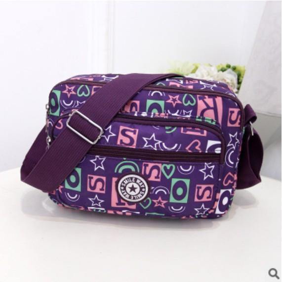 Planet Gates 6 Women Fashion Solid Color Zipper Waterproof Nylon Shoulder Bag Female Crossbody Bag Ladies Bolsa Feminina Waterproof Travel Bag