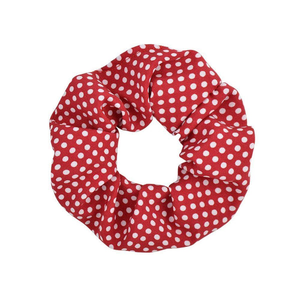 Women Vintage Hair Scrunchie Dot Plaid Hair Rope Girls Elastic Hair Band Ponytail Holder Striped Rubber Band Hair Accessories