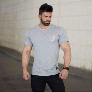 Planet Gates 6 / XL GYKZ 2018 Mens Summer Gyms Casual T Shirt Fashion Gyms Fitness Bodybuilding Muscle Male Short Shirts Cotton Tee Tops Clothing