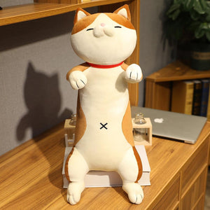 Planet Gates 60-120cm Cute Shiba Inu Dog & Cat Plush Toys Stuffed Long Animals Sleep Boyfriend Pillow Doll Office Cushion Kids Girls Gift