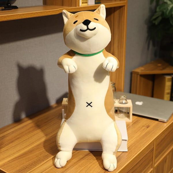 Planet Gates 60-120cm Cute Shiba Inu Dog & Cat Plush Toys Stuffed Long Animals Sleep Boyfriend Pillow Doll Office Cushion Kids Girls Gift
