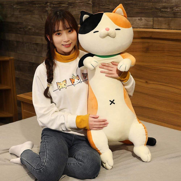 Planet Gates 60-120cm Cute Shiba Inu Dog & Cat Plush Toys Stuffed Long Animals Sleep Boyfriend Pillow Doll Office Cushion Kids Girls Gift