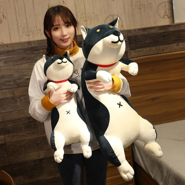 Planet Gates 60-120cm Cute Shiba Inu Dog & Cat Plush Toys Stuffed Long Animals Sleep Boyfriend Pillow Doll Office Cushion Kids Girls Gift