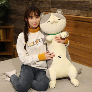 Planet Gates 60-120cm Cute Shiba Inu Dog & Cat Plush Toys Stuffed Long Animals Sleep Boyfriend Pillow Doll Office Cushion Kids Girls Gift