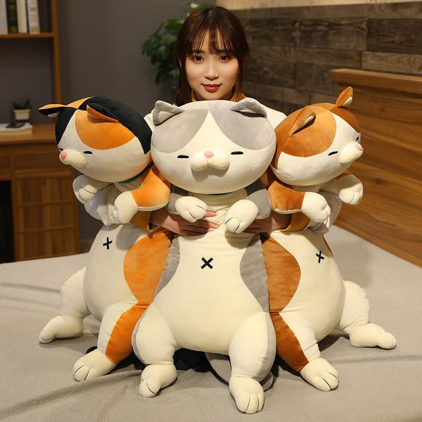 Planet Gates 60-120cm Cute Shiba Inu Dog & Cat Plush Toys Stuffed Long Animals Sleep Boyfriend Pillow Doll Office Cushion Kids Girls Gift