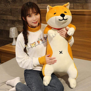 Planet Gates 60-120cm Cute Shiba Inu Dog & Cat Plush Toys Stuffed Long Animals Sleep Boyfriend Pillow Doll Office Cushion Kids Girls Gift