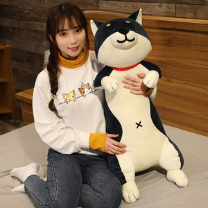 Planet Gates 60-120cm Cute Shiba Inu Dog & Cat Plush Toys Stuffed Long Animals Sleep Boyfriend Pillow Doll Office Cushion Kids Girls Gift