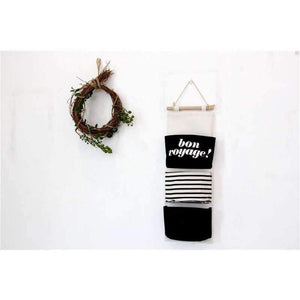 Planet Gates 60*20cm Cotton Letters Printed Hanging Organizer for Cosmetic Sundries Folding Storage Bag Home Storage & Organization