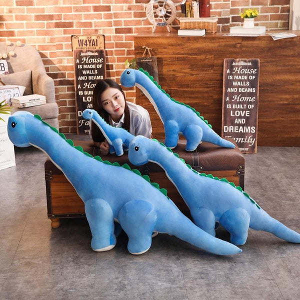 60/80cm Cute Cartoon Long Neck Dinosaur Plush Toys Stuffed Plush High Quality Dolls Children Gift Birthday Christmas Brinqedos