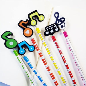 Planet Gates 60 Pcs/lot  Music Standard Pencils Happy Christmas Gift For  students Children Office Stationery School Writing pen Supplies