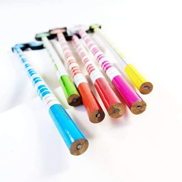 Planet Gates 60 Pcs/lot  Music Standard Pencils Happy Christmas Gift For  students Children Office Stationery School Writing pen Supplies