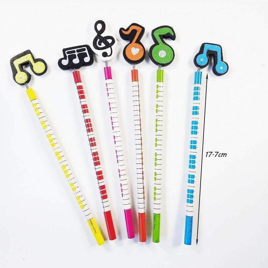 Planet Gates 60 Pcs/lot  Music Standard Pencils Happy Christmas Gift For  students Children Office Stationery School Writing pen Supplies