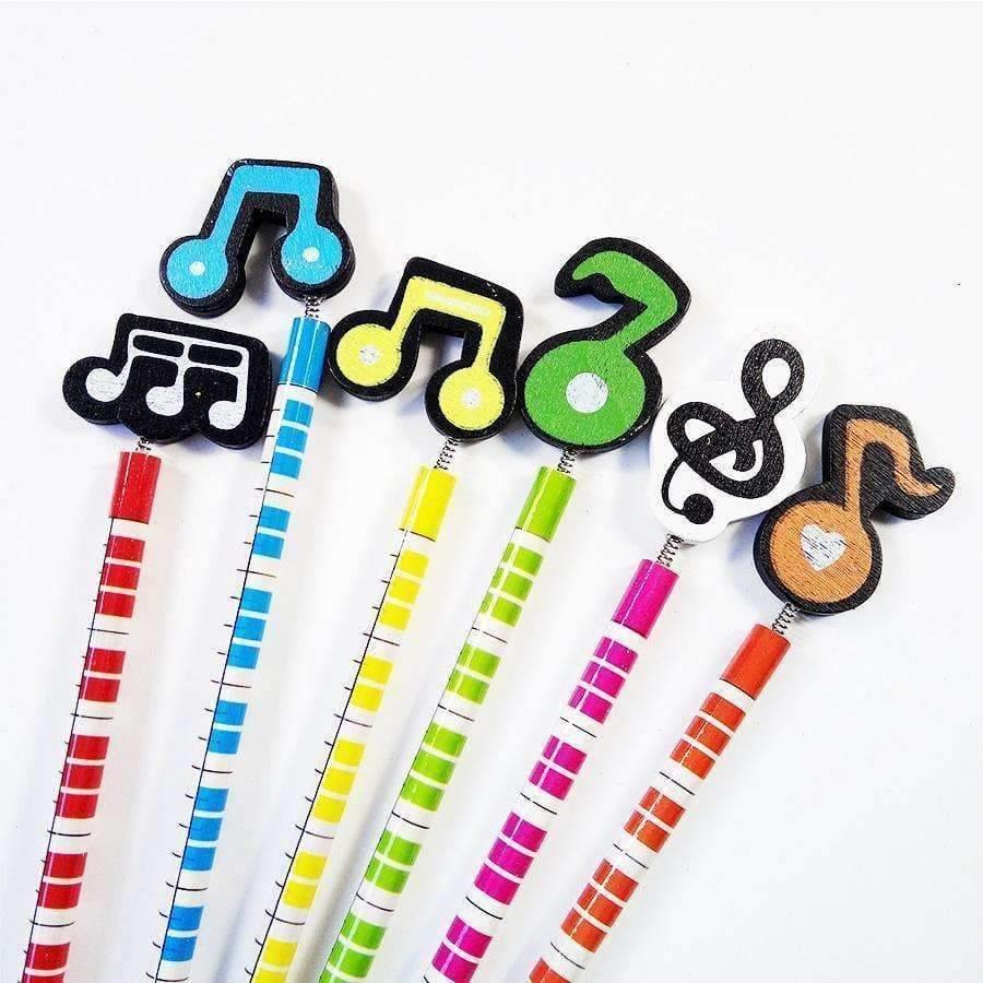 Planet Gates 60 Pcs/lot  Music Standard Pencils Happy Christmas Gift For  students Children Office Stationery School Writing pen Supplies