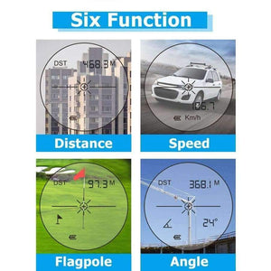 Planet Gates 600 m Hunting Laser Rangefinder Monocular Telescope Golf Rangefinder with Flagpole Locked Distance Speed Measuring Rangefinder