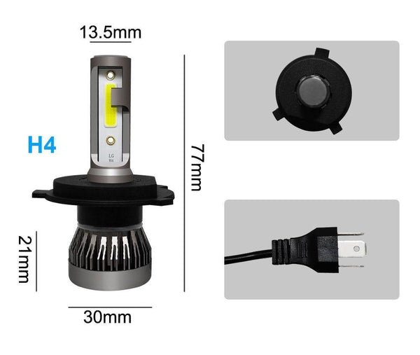 Planet Gates 6000K 2PCS / 9005/HB3 Car Headlight Bulb LED H7 H4 H11 H1 H8 H9 9005 9006 HB2 HB3 HB4 12V 55W 6000K Turbo Led Lamp Lights Auto Headlights Kit