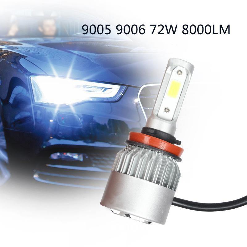 Planet Gates 6000K Cold White / 9004 1 Pair Led Headlight H7 LED H3 H11 H27 HB3 HB4 9006 LED 72W 8000LM Car Headlight H4 Led Bulbs H13 9007 Car Light Car Accessories